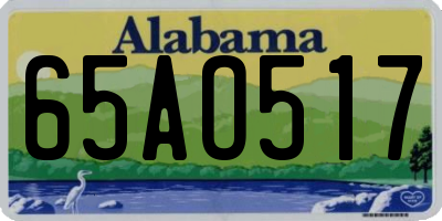 AL license plate 65AO517