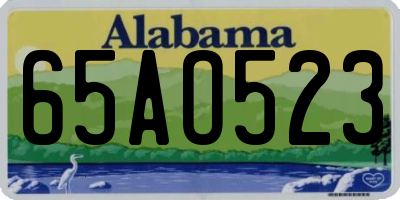 AL license plate 65AO523