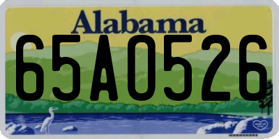 AL license plate 65AO526