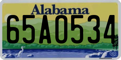 AL license plate 65AO534