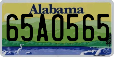 AL license plate 65AO565