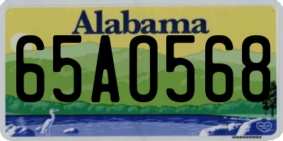 AL license plate 65AO568