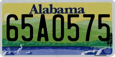 AL license plate 65AO575