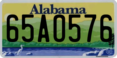 AL license plate 65AO576