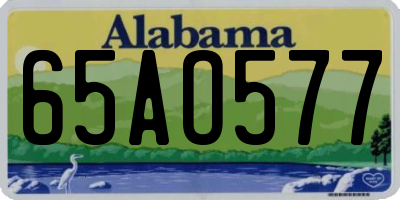 AL license plate 65AO577