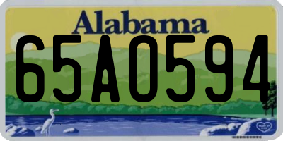 AL license plate 65AO594