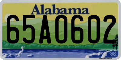 AL license plate 65AO602