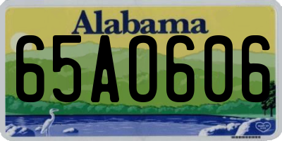 AL license plate 65AO606