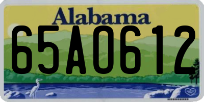 AL license plate 65AO612