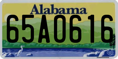AL license plate 65AO616