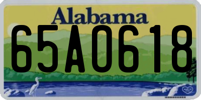 AL license plate 65AO618