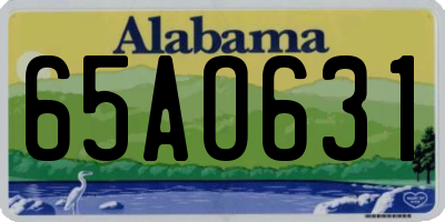AL license plate 65AO631