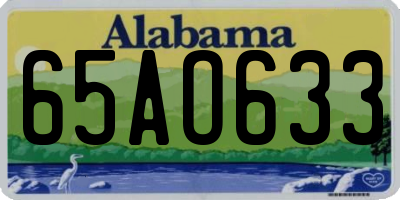 AL license plate 65AO633