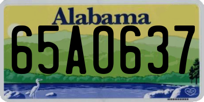 AL license plate 65AO637