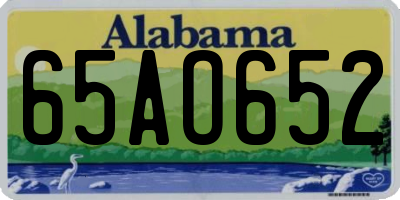 AL license plate 65AO652