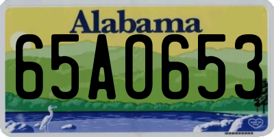 AL license plate 65AO653