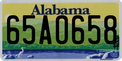 AL license plate 65AO658