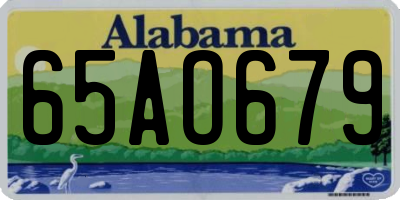 AL license plate 65AO679