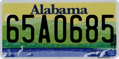 AL license plate 65AO685