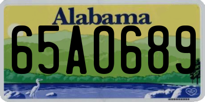 AL license plate 65AO689