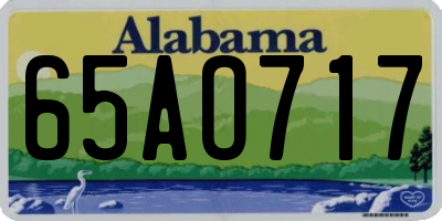 AL license plate 65AO717