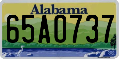 AL license plate 65AO737