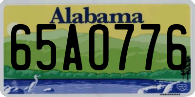 AL license plate 65AO776