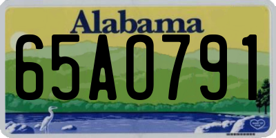 AL license plate 65AO791