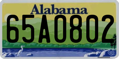 AL license plate 65AO802