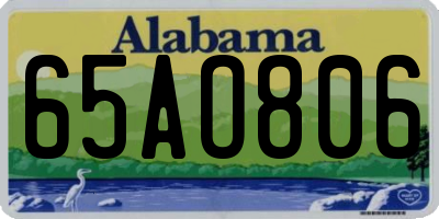 AL license plate 65AO806