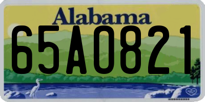 AL license plate 65AO821