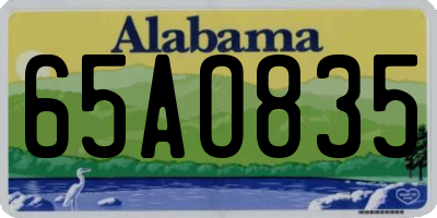 AL license plate 65AO835