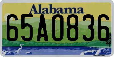 AL license plate 65AO836