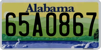 AL license plate 65AO867