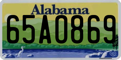 AL license plate 65AO869