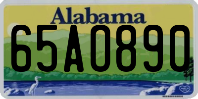AL license plate 65AO890