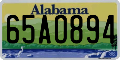AL license plate 65AO894