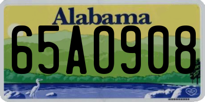 AL license plate 65AO908