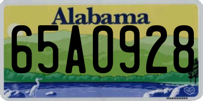 AL license plate 65AO928
