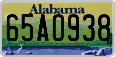 AL license plate 65AO938