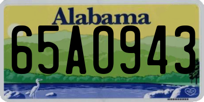 AL license plate 65AO943