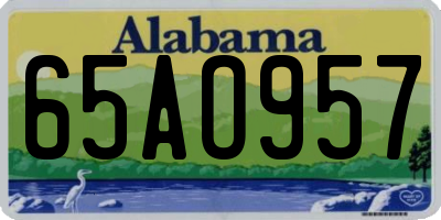 AL license plate 65AO957