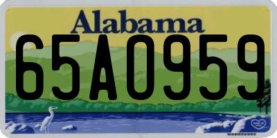 AL license plate 65AO959