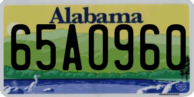 AL license plate 65AO960