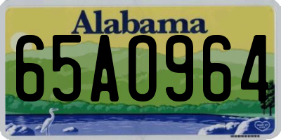 AL license plate 65AO964