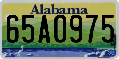 AL license plate 65AO975