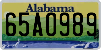 AL license plate 65AO989