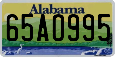 AL license plate 65AO995