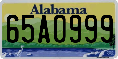 AL license plate 65AO999