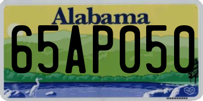 AL license plate 65AP050